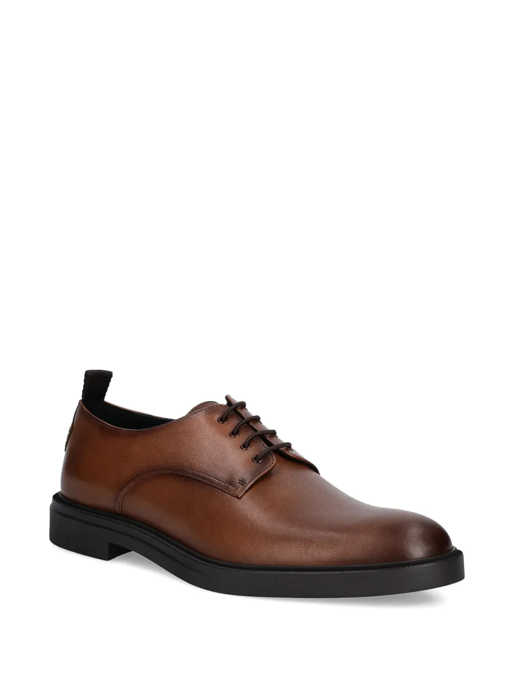 BOSS Calev leather lace-up derby shoes Brown