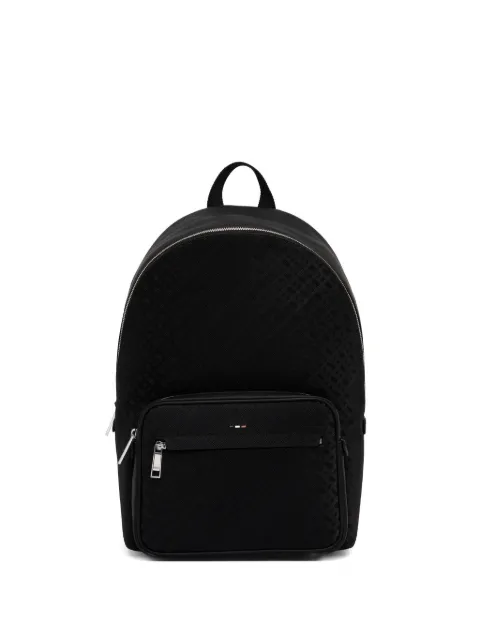 BOSS embossed-pattern backpack