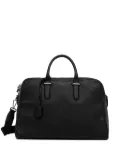BOSS leather top-handle holdall - Black