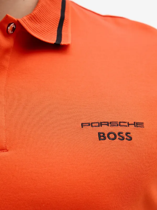 新品未使用タグ付 HUGO BOSS ポロシャツ ブルー/オレンジ色調交差 BOSS x Porsche Parris ポロシャツ | オレンジ | FARFETCH JP