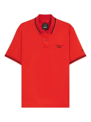 Porsche x BOSS ポロシャツ Targa オレンジ BOSS x Porsche Cotton Polo Shirt | Orange | FARFETCH