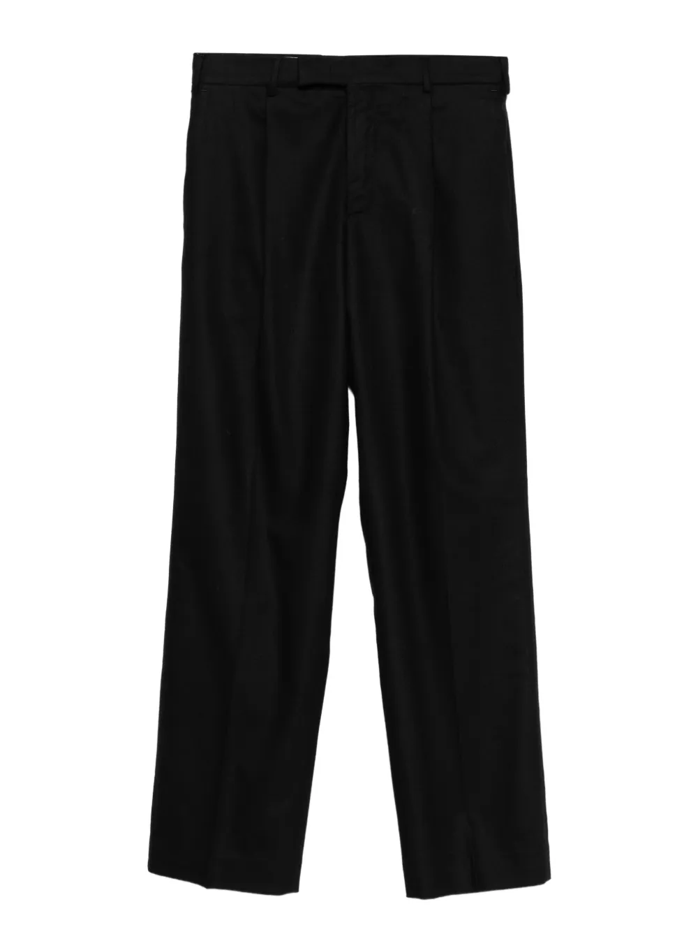 PT Torino Broek met geplooid detail Zwart