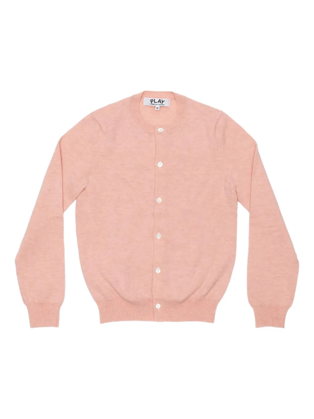 Comme Des Garçons Play Cardigan con decorazione - Rosa