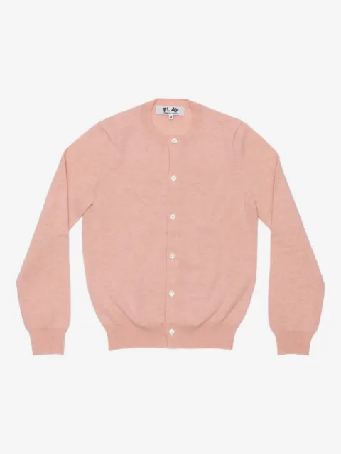 Comme Des Garçons Play wool heart-embellished cardigan