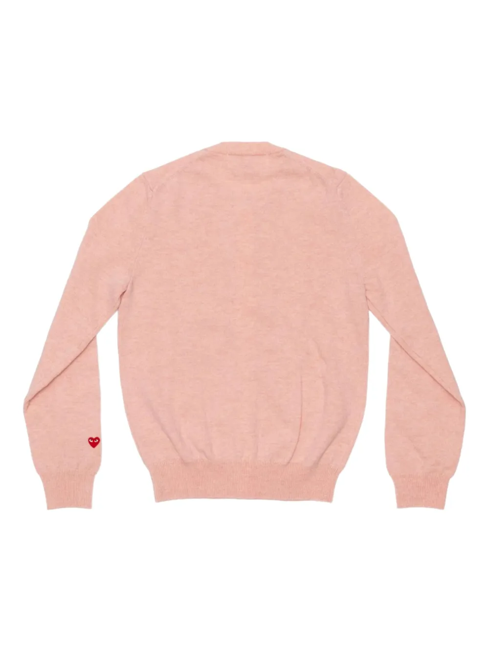 Comme Des Garçons Play Wollen vest verfraaid met hart Roze