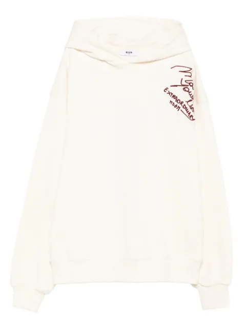 MSGM Kids hoodie à broderies