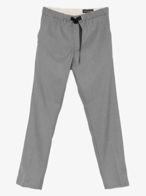 White Sand drawstring-waist trousers