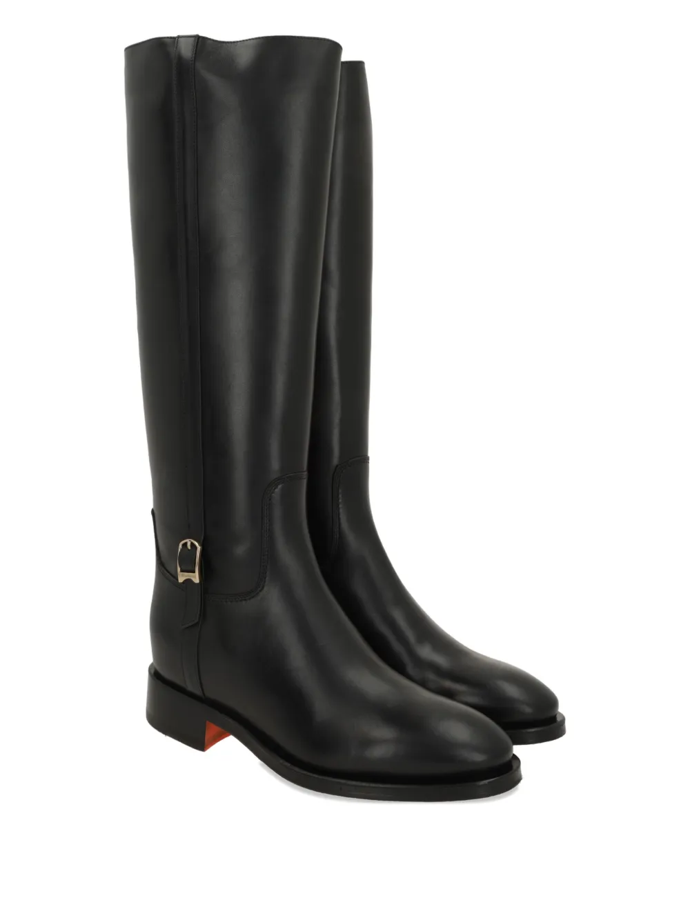 Santoni Mandy buckle-detail boots Zwart