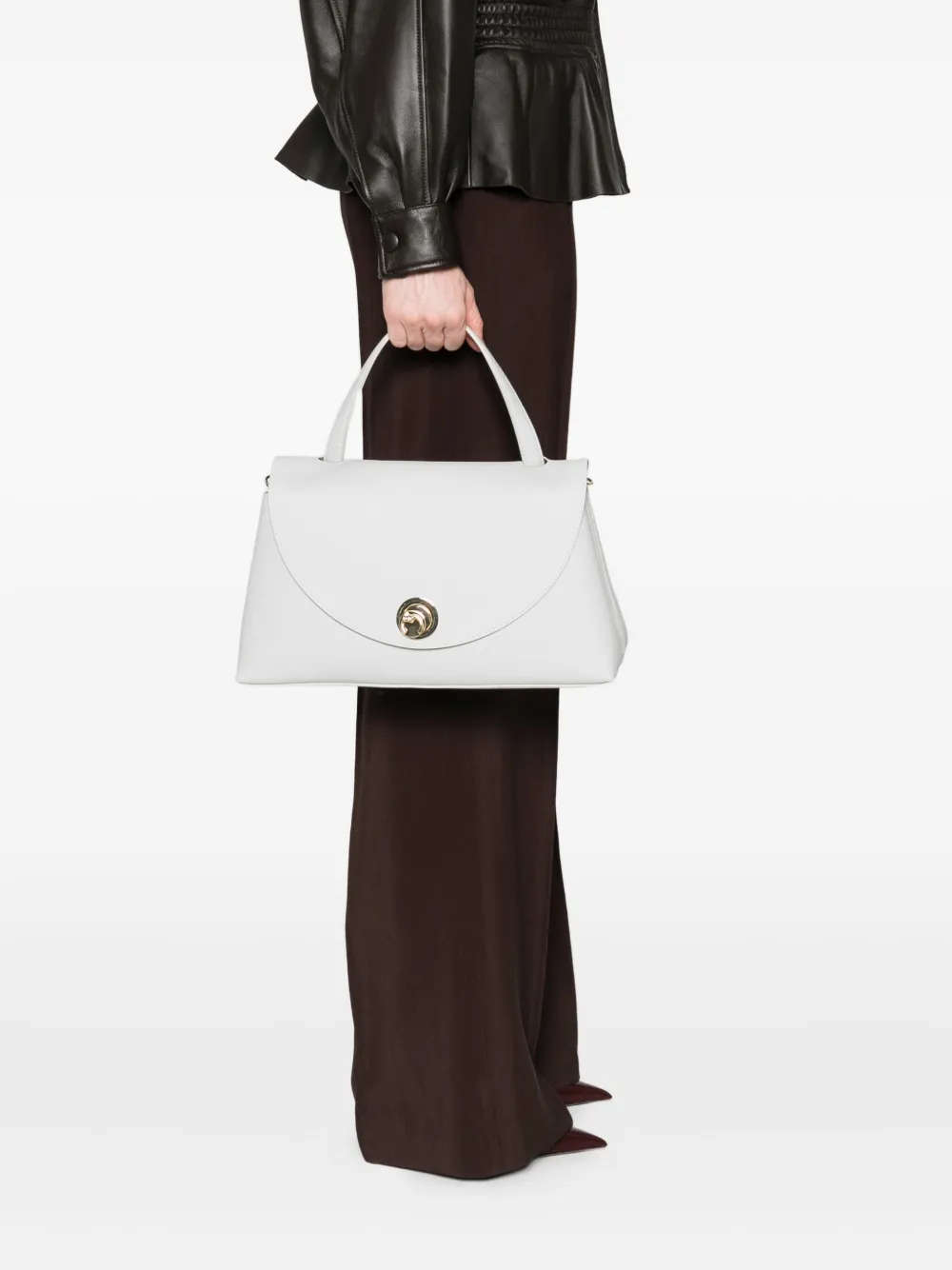Coccinelle Kleine Nikla shopper met handvat - Grijs
