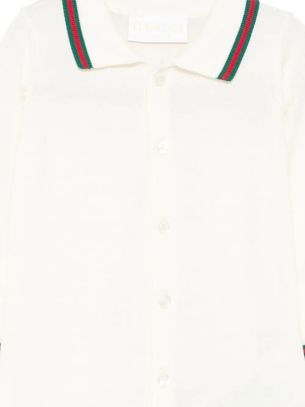 Gucci Polo-neck Jumpsuit In White