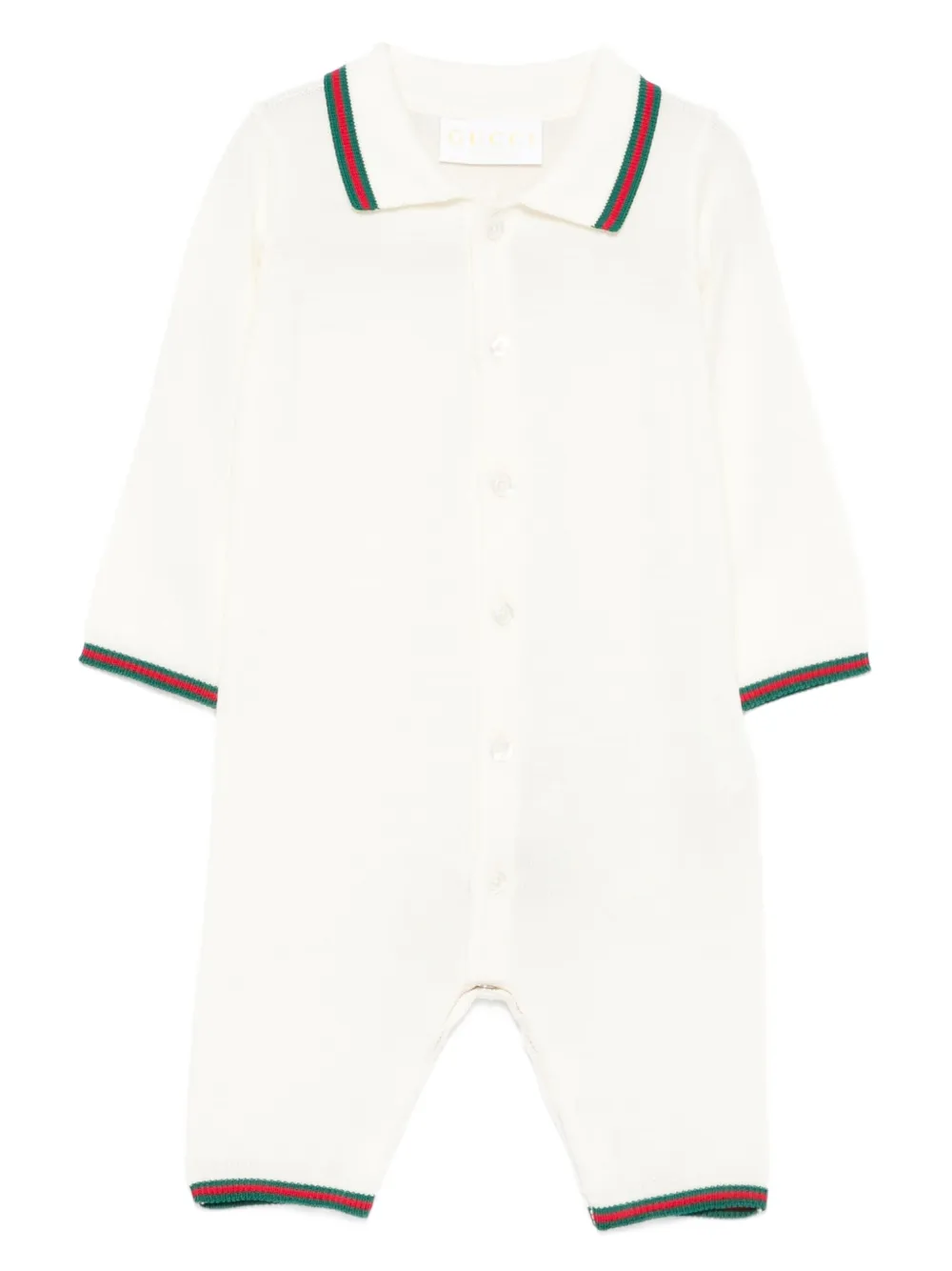 Gucci Kids Jumpsuit met polokraag Beige