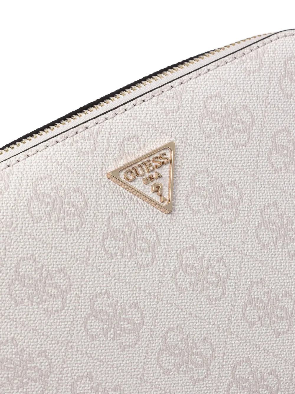 Guess Usa Logo-plaque Cross Body Bag In White