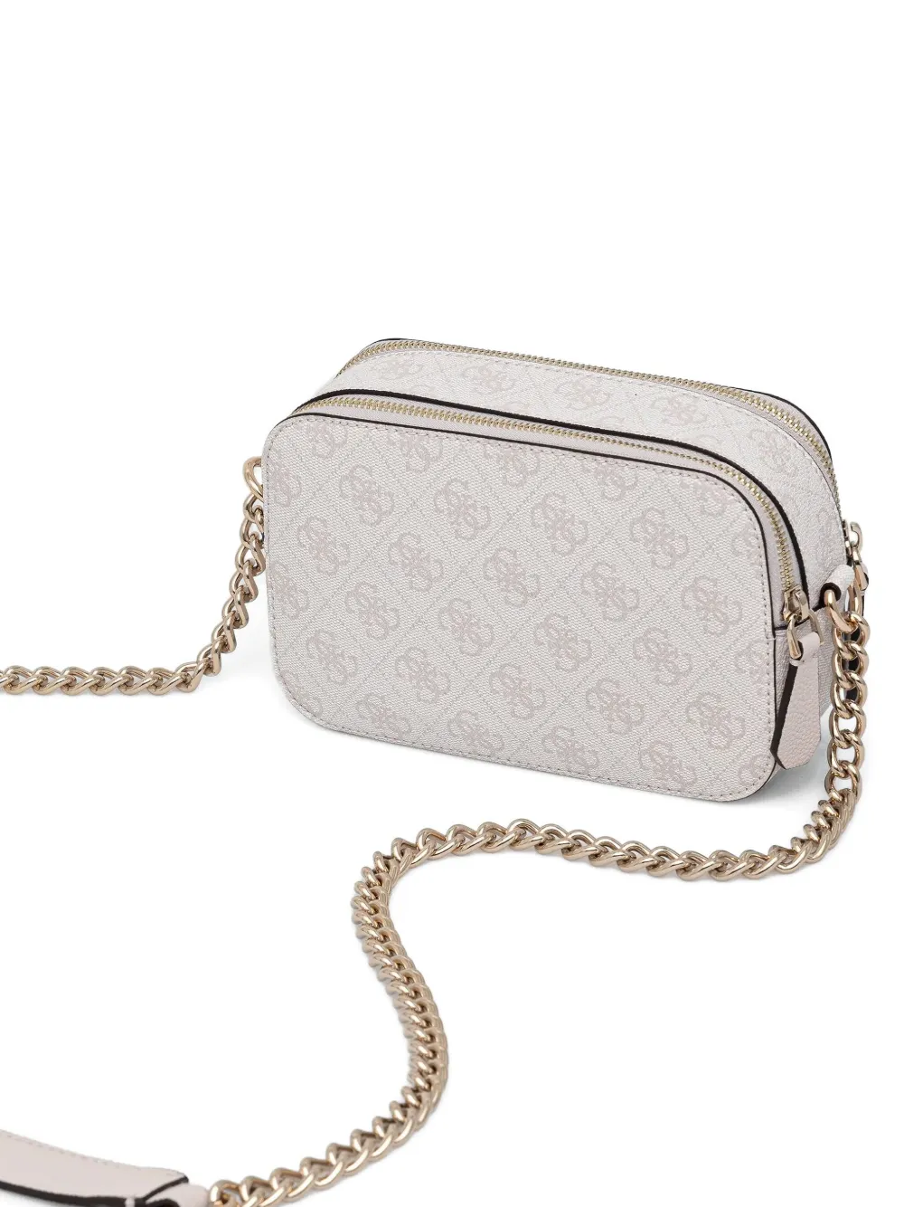 Guess Usa Logo-plaque Cross Body Bag In White