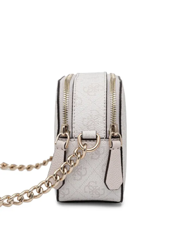 GUESS USA ロゴプレート ショルダーバッグ | ホワイト | FARFETCH JP