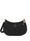 GUESS USA Noelle 4G curved shoulder bag - Black