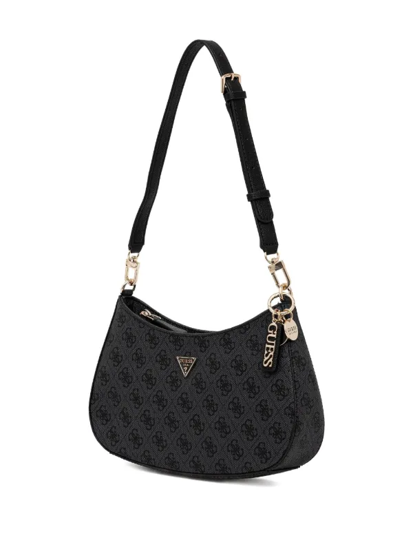GUESS USA Abgerundete Noelle 4G Schultertasche Schwarz FARFETCH DE
