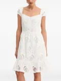 GUESS USA lace-insert button-front mini dress - White