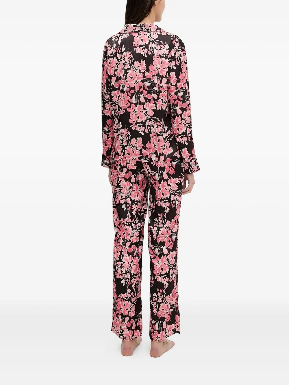 GUESS USA floral-print pyjama set Zwart