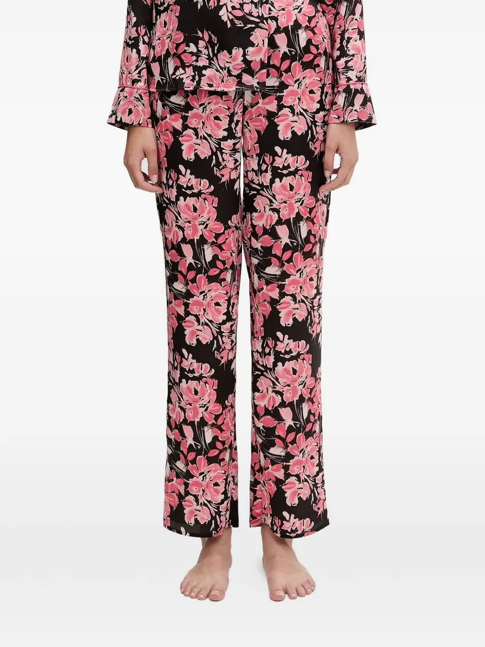 GUESS USA floral-print pyjama set Zwart