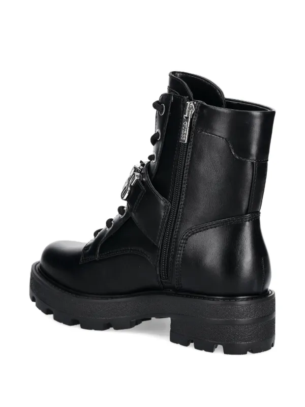 GUESS USA lace-up Biker Boots | Black | FARFETCH