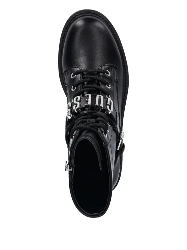 GUESS USA lace-up Biker Boots | Black | FARFETCH