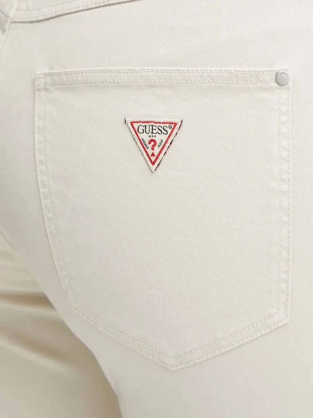 GUESS USA Jeans met bloemenprint Beige