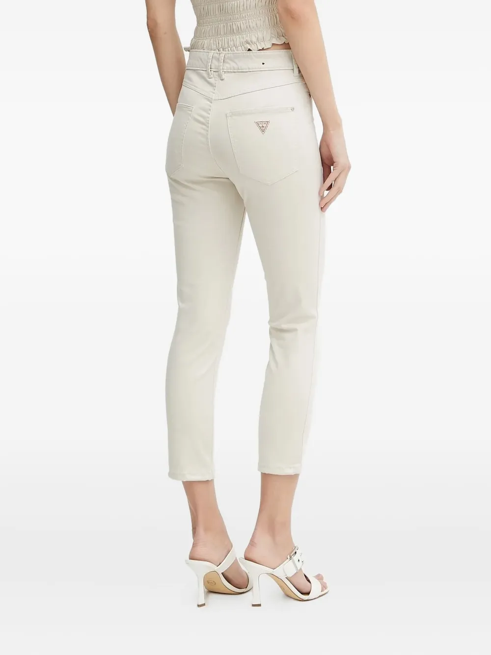 GUESS USA Jeans met bloemenprint - Beige