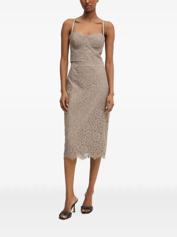 GUESS USA floral-lace Skirt | Neutrals | FARFETCH