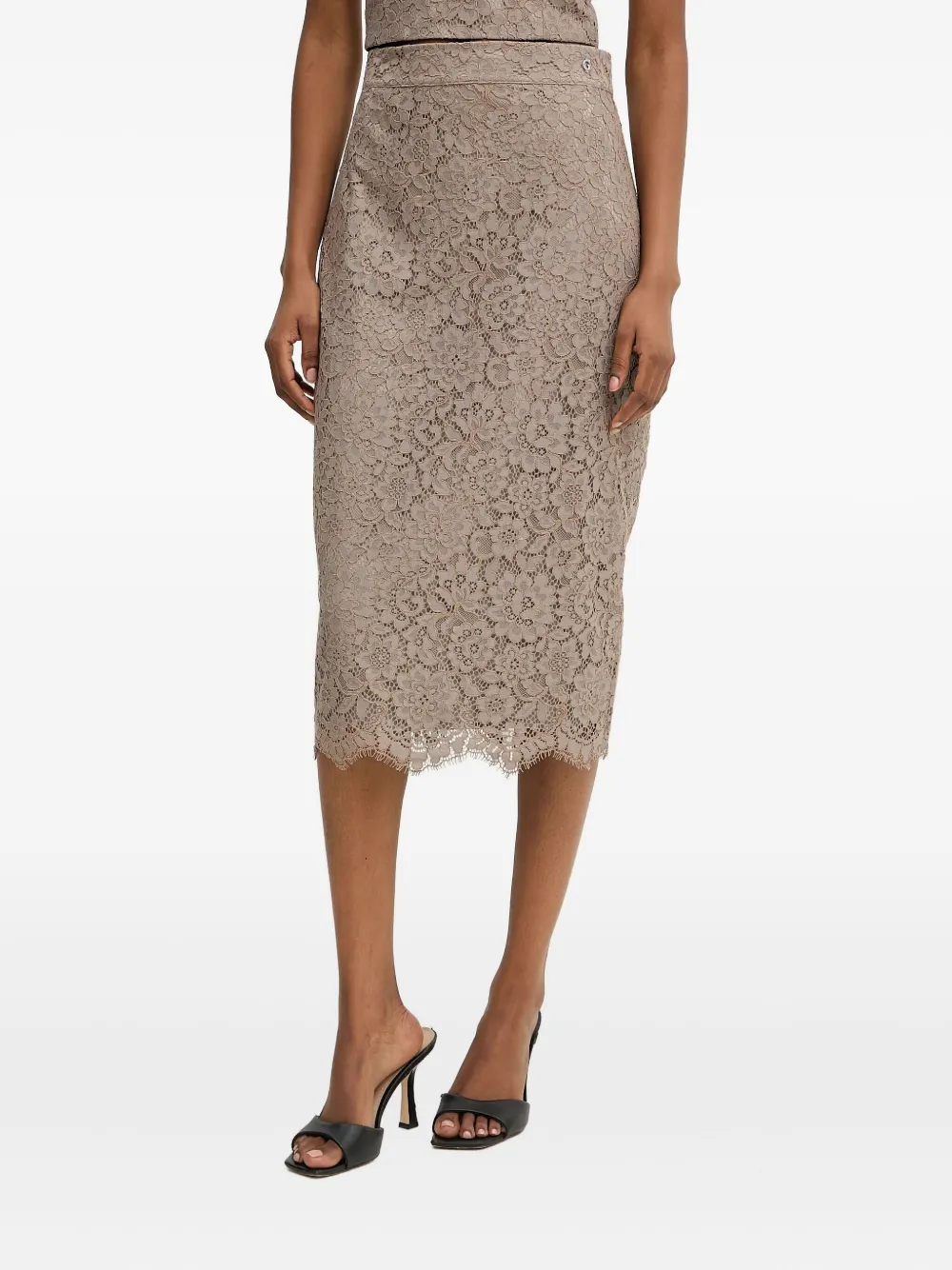 floral-lace skirt