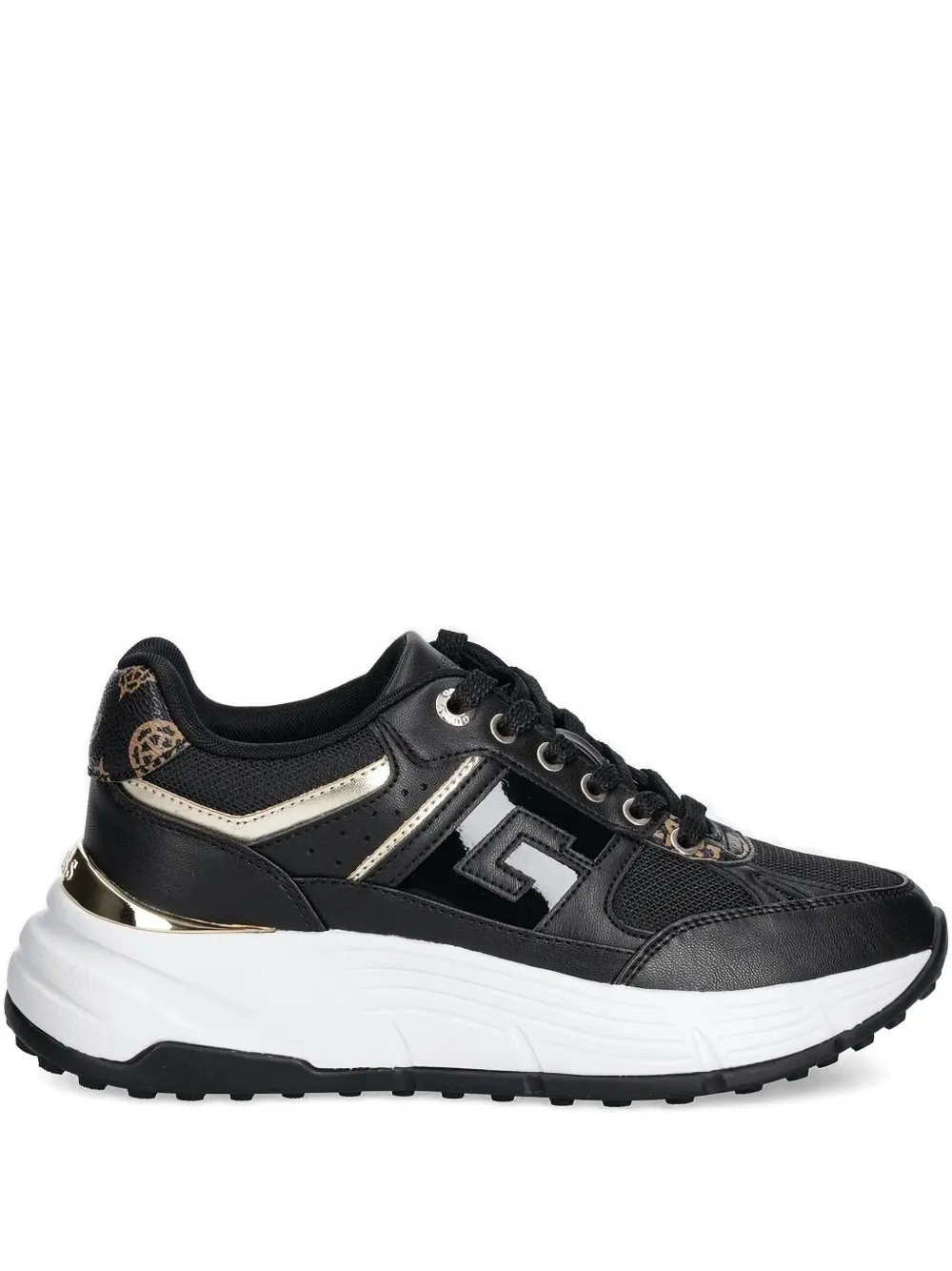 GUESS USA logo-plaque platform sneakers Black
