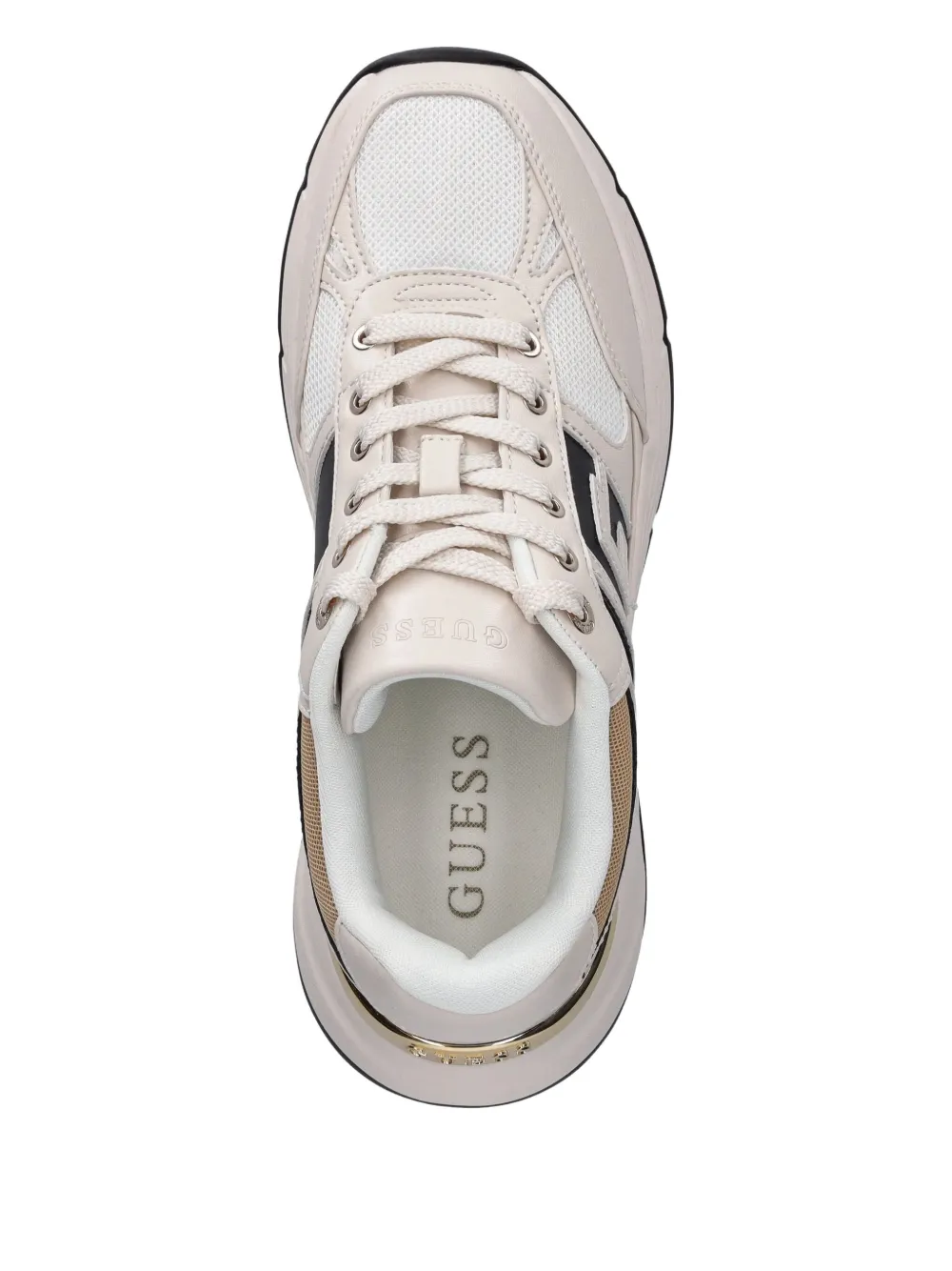 GUESS USA logo-detail platform sneakers Neutrals