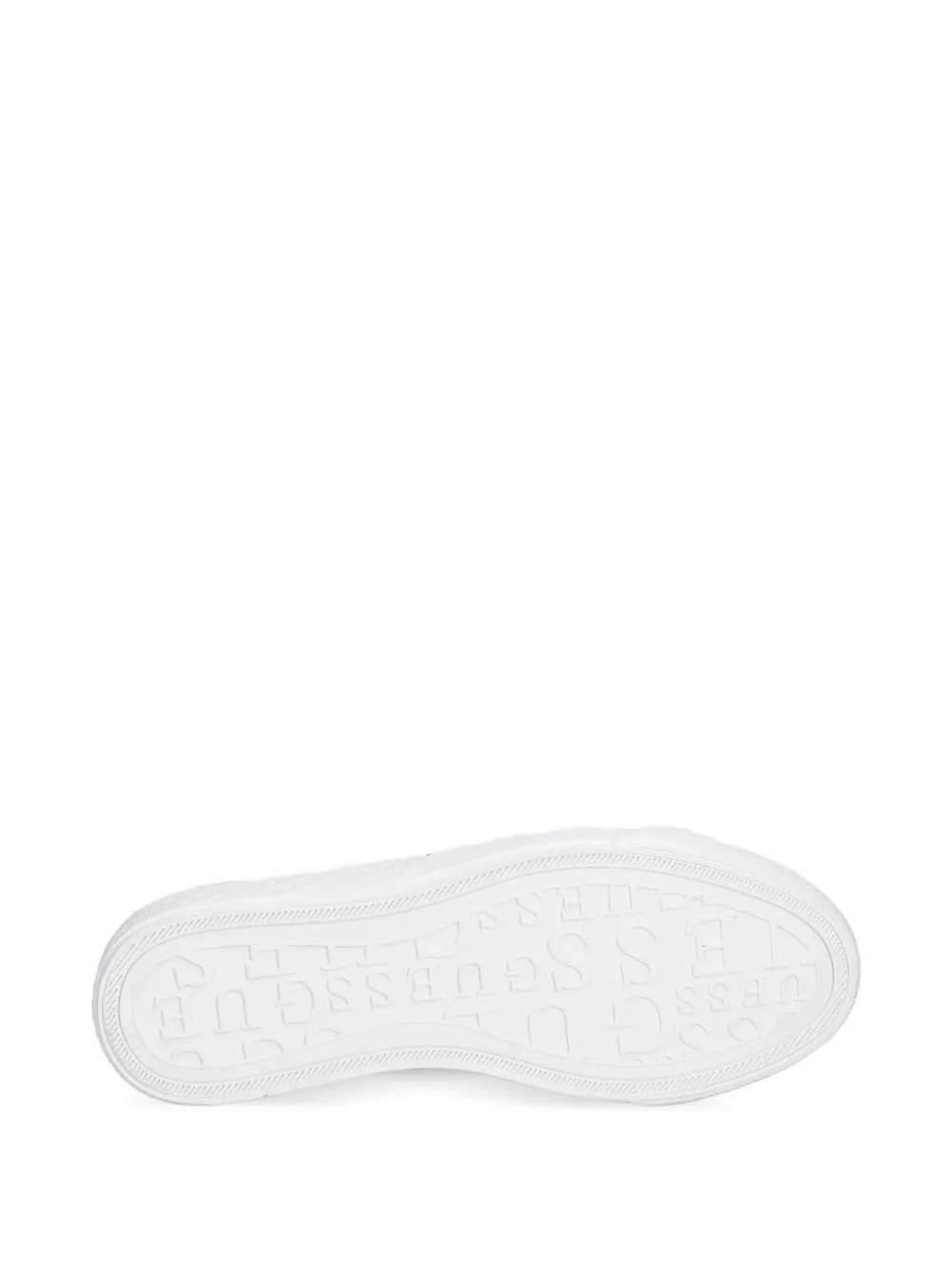 GUESS USA quilted logo sneakers White