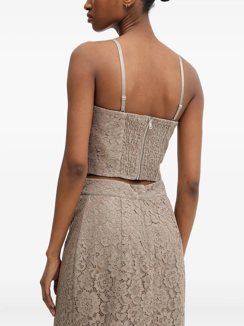 GUESS USA lace corset top Bruin