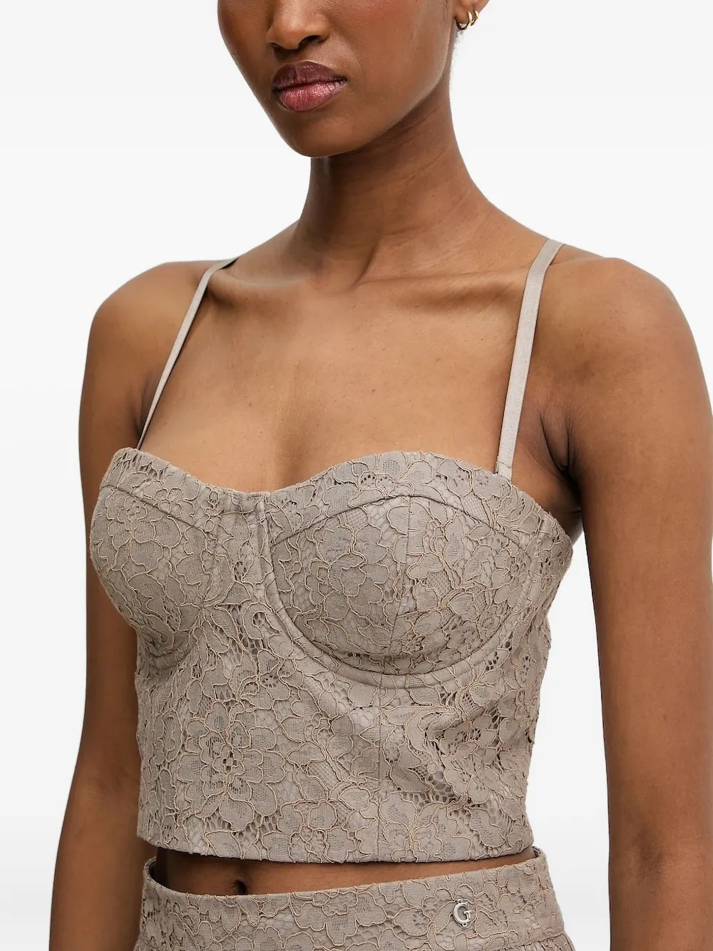 GUESS USA lace corset top Bruin
