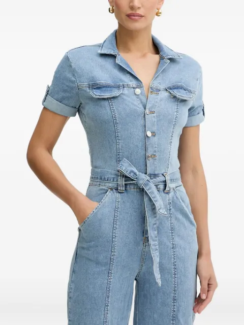 GUESS USA button-fastening belted jumpsuit