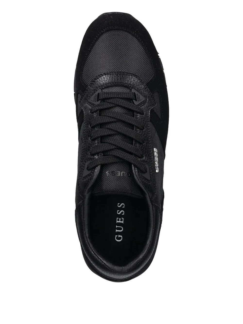 Guess Usa Textured-panel Sneakers In Animal Print