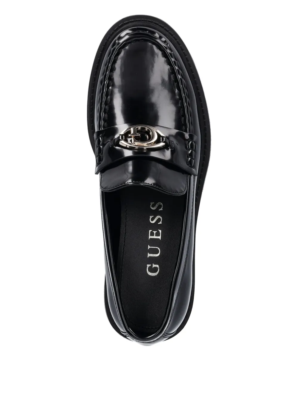 GUESS USA Yanika platform-sole logo loafers Black