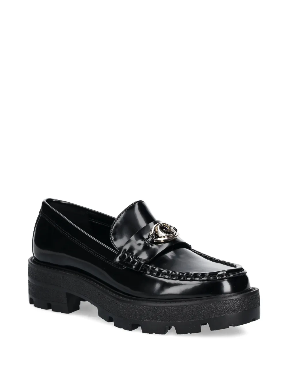 GUESS USA Yanika platform-sole logo loafers Black