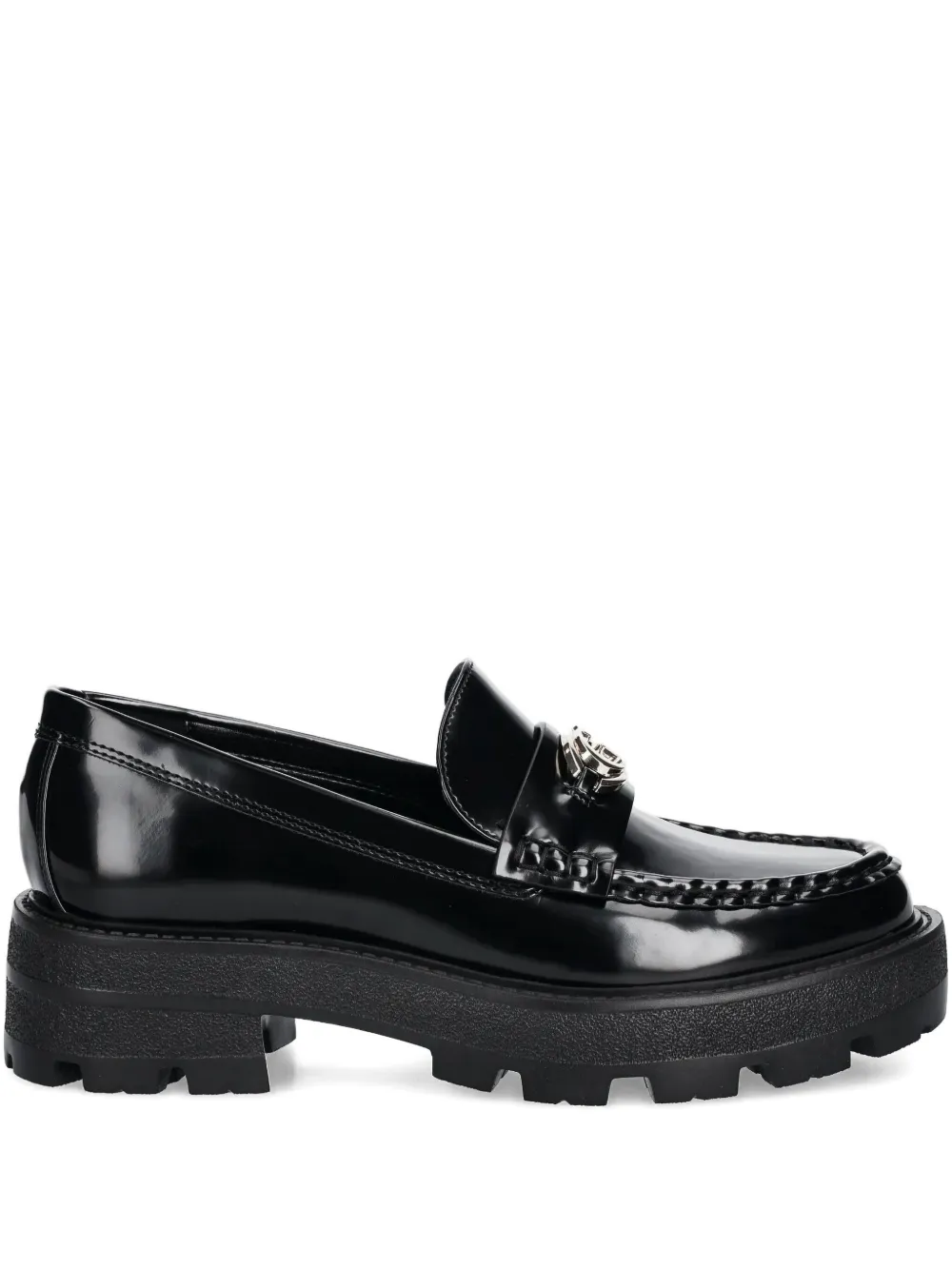 GUESS USA Yanika platform-sole logo loafers Black