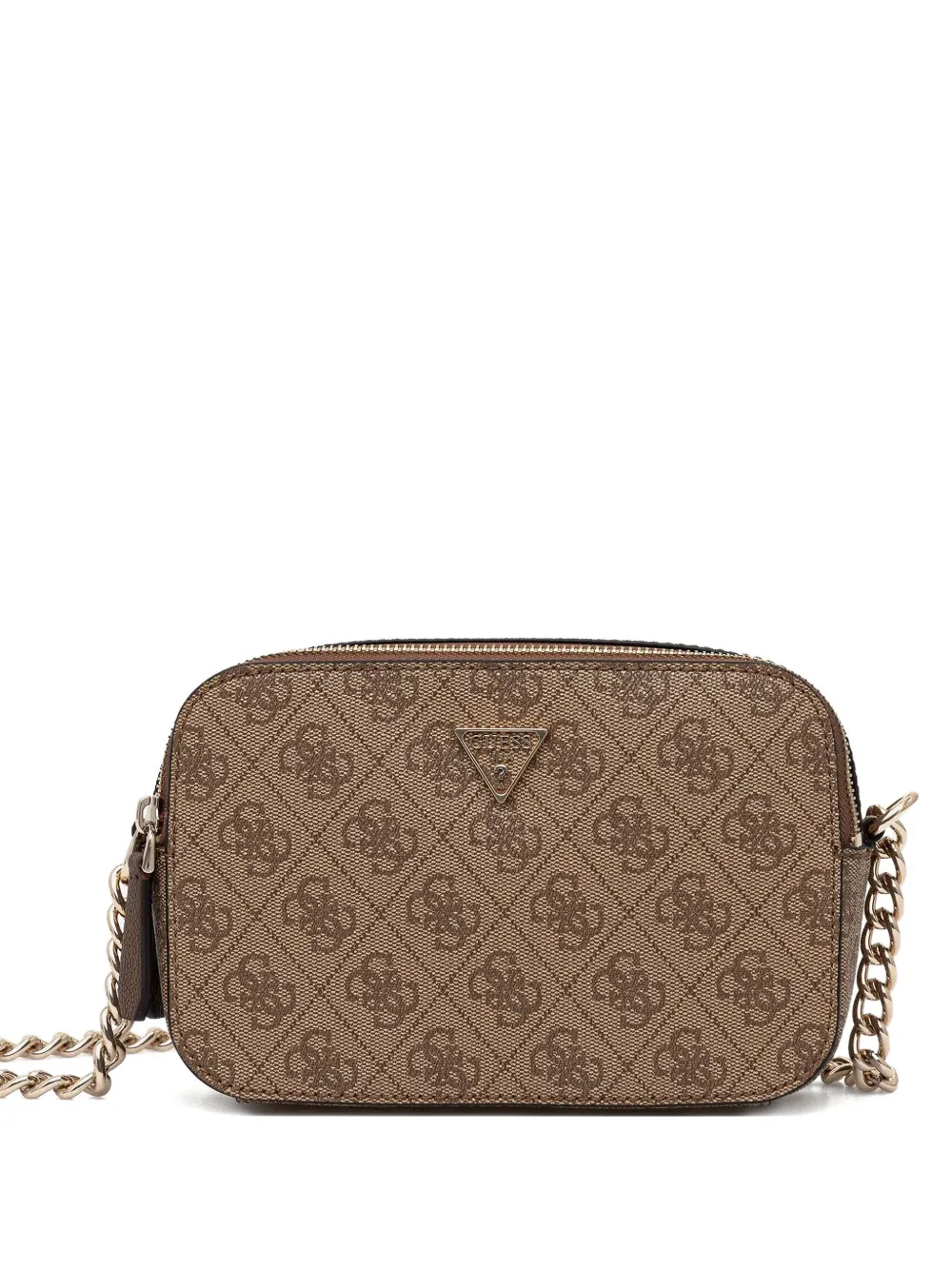 logo-plaque chain-strap cross body bag