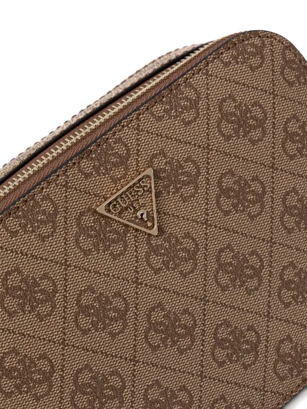 GUESS USA logo-plaque chain-strap Cross Body Bag Brown FARFETCH PH