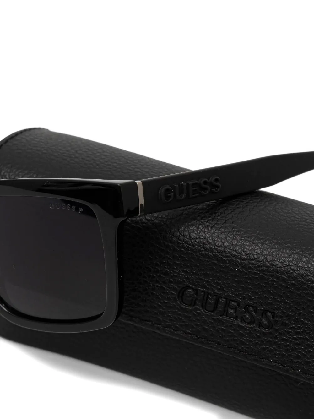 GUESS EYEWEAR Zonnebril met rechthoekig montuur Zwart