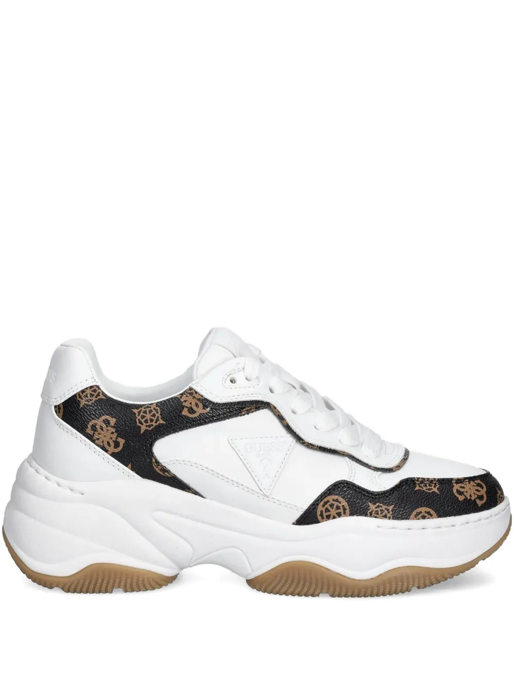 GUESS USA Happy logo-print chunky sneakers White
