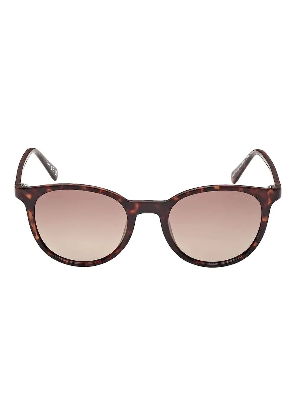 GUESS EYEWEAR Zonnebril met rond montuur Bruin