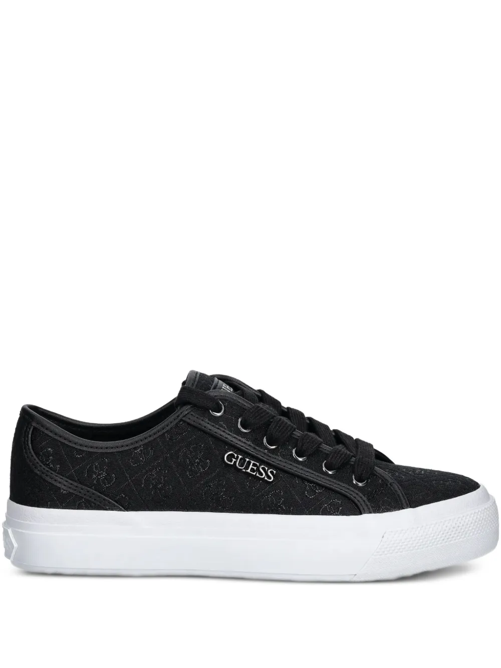 GUESS USA logo-print lace-up sneakers Black
