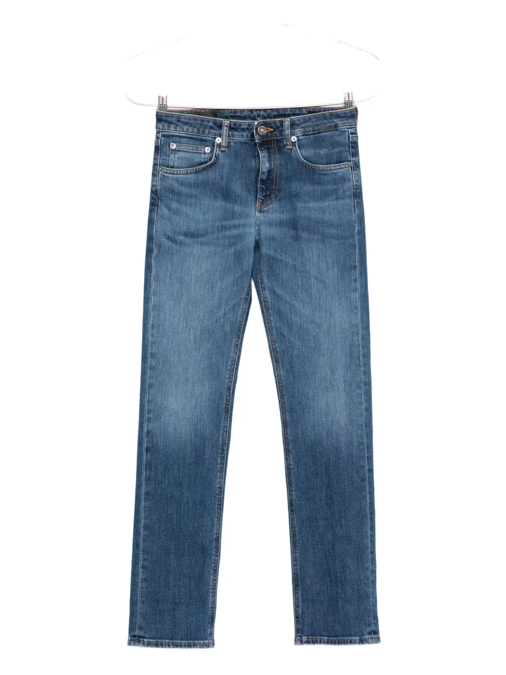 DONDUP button-fly straight-leg jeans - Blu