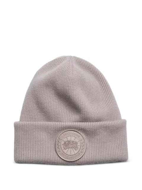 Canada Goose Kids logo-patch beanie