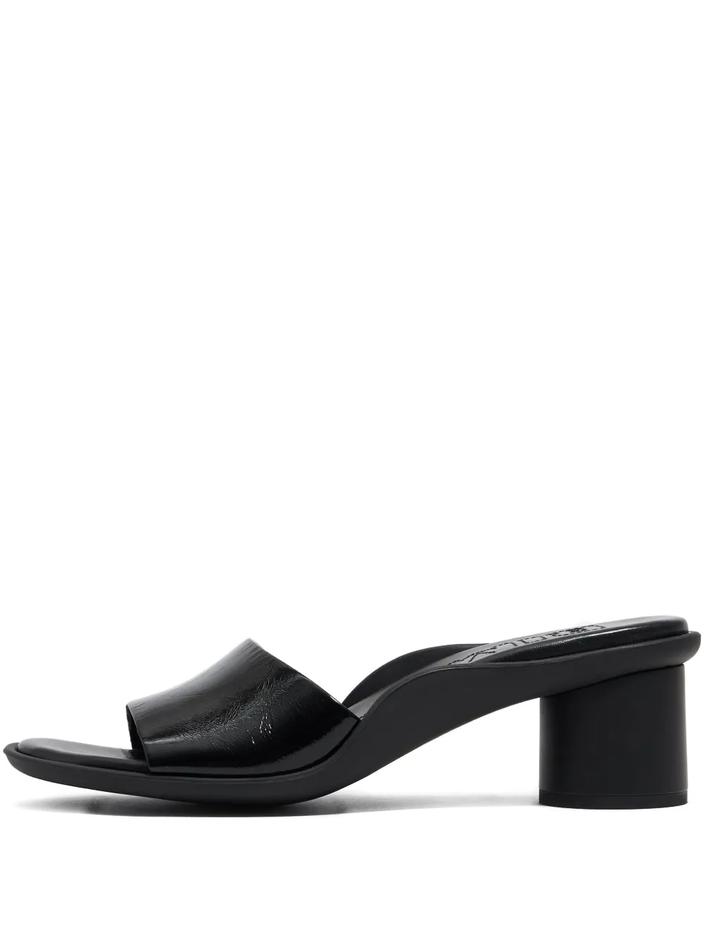 Bimba y Lola 50mm leather block-heel sandals Black