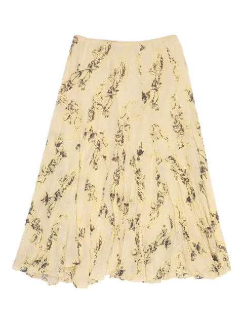 Bimba y Lola Notebook print midi skirt