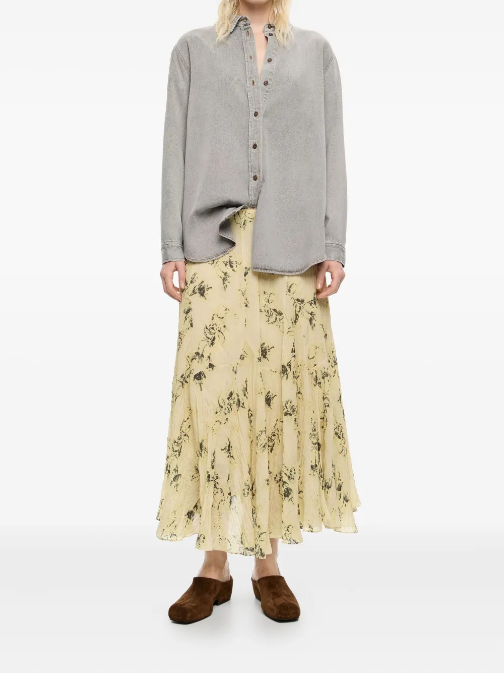 Bimba y Lola Rok met print - Geel